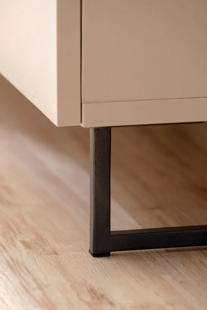 Meblościanka GUSTO LUX A kaszmir/dąb artisan lamele I sklep meblowy MIRAT.