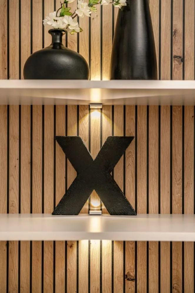 Meblościanka GUSTO PW B kaszmir/dąb artisan wisząca I sklep meblowy MIRAT.