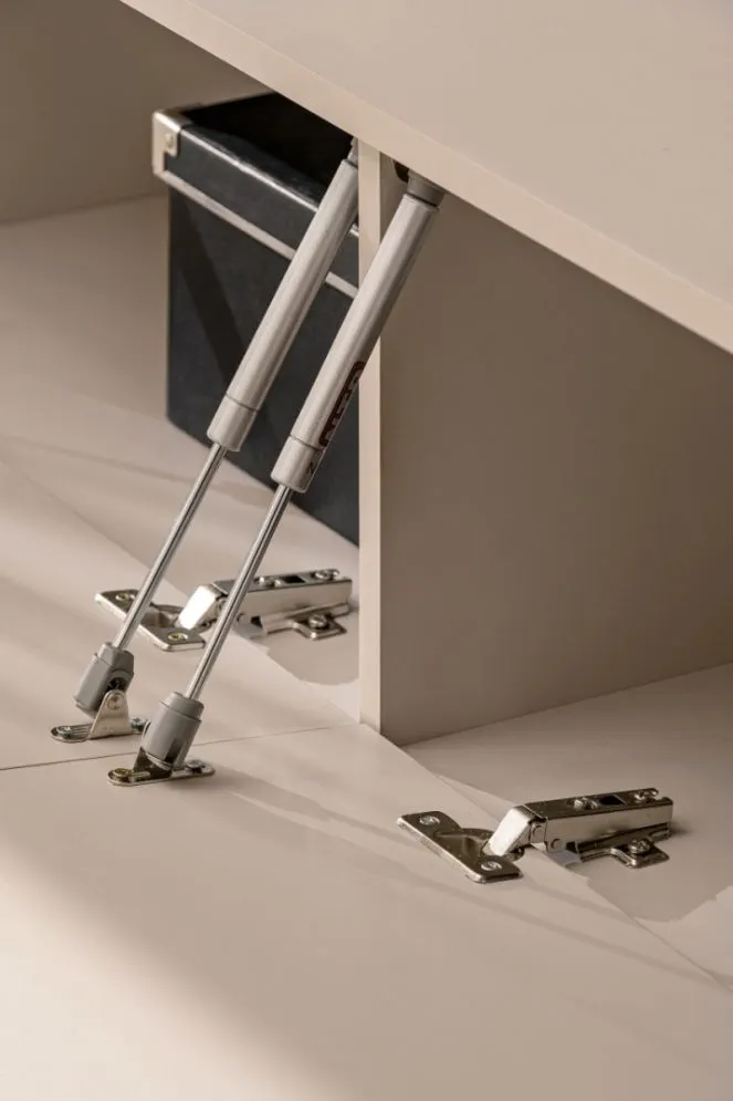 Meblościanka GUSTO LUX B kaszmir/dąb artisan z oświetleniem LED I sklep meblowy MIRAT.