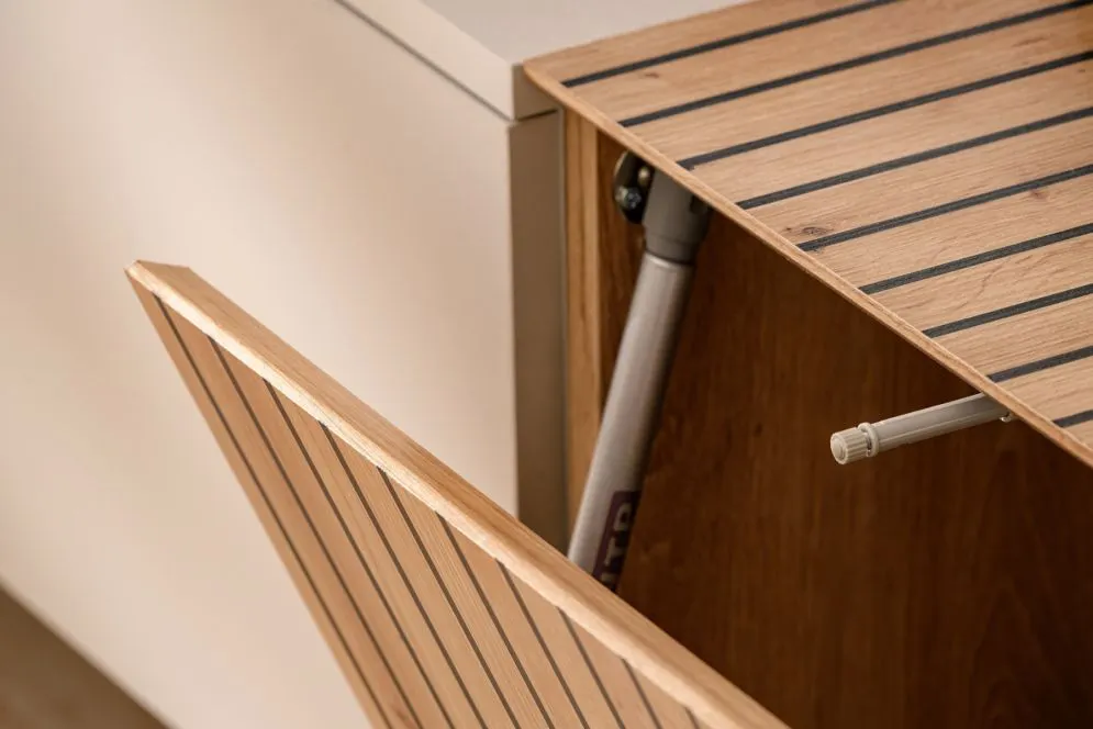 Meblościanka SOLO kaszmir/dąb artisan wisząca I sklep meblowy MIRAT.