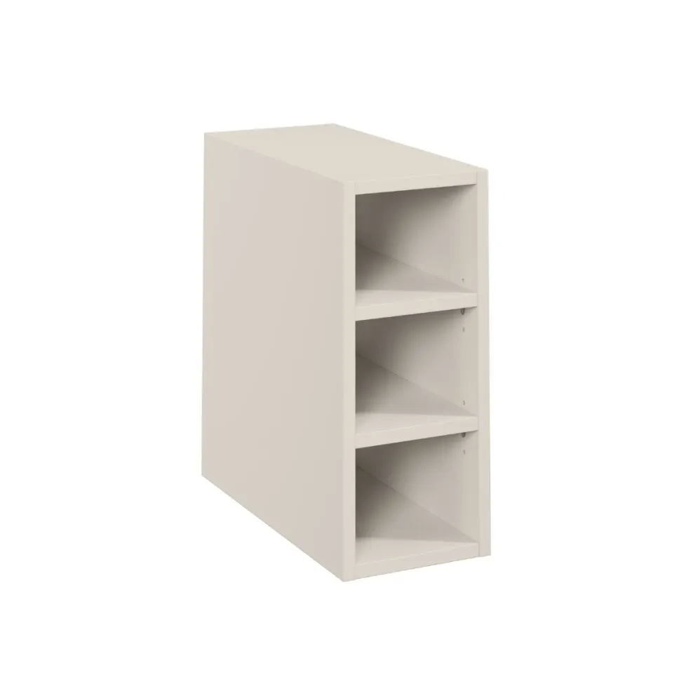 Szafka pod umywalkę nablatową BELLA CASHMERE 80cm kaszmirowa - zestaw 100 cm z regałem i blatem I sklep meblowy MIRAT.