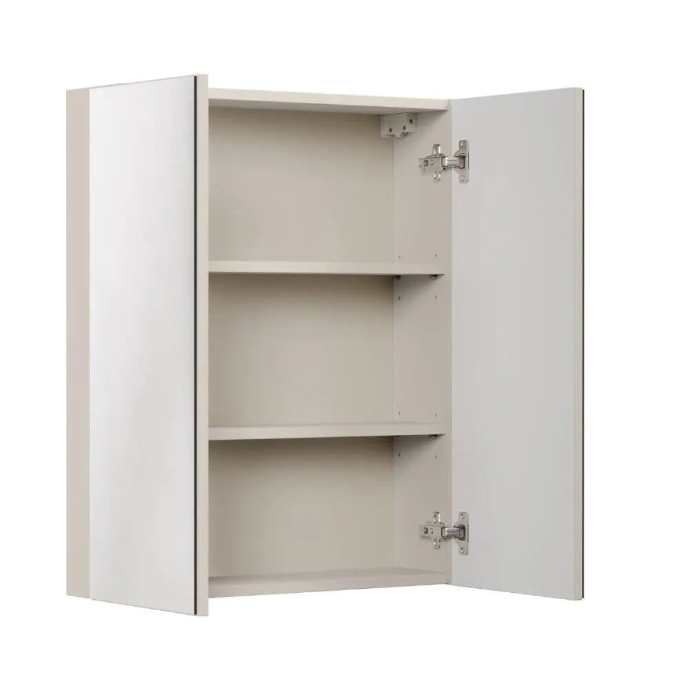 Szafka łazienkowa BELLA CASHMERE 84-60-2D 60cm kaszmirowa z lustrem I sklep meblowy MIRAT.