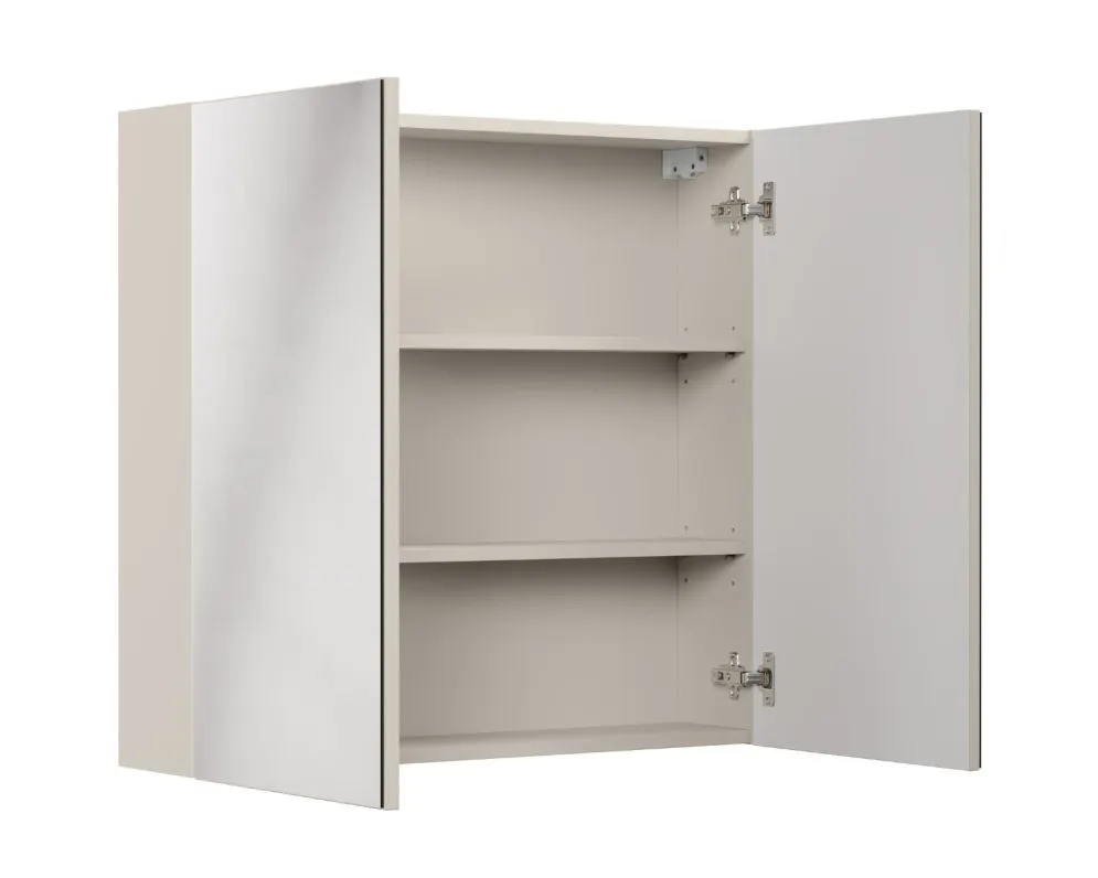 Szafka łazienkowa BELLA CASHMERE 84-80-2D 80cm kaszmirowa z lustrem I sklep meblowy MIRAT.