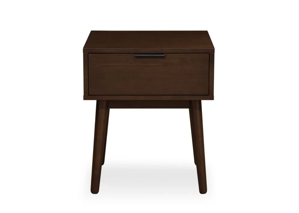 Szafka nocna CASSINA orzech z szufladą | MIRAT.  kolekcja LIVIA