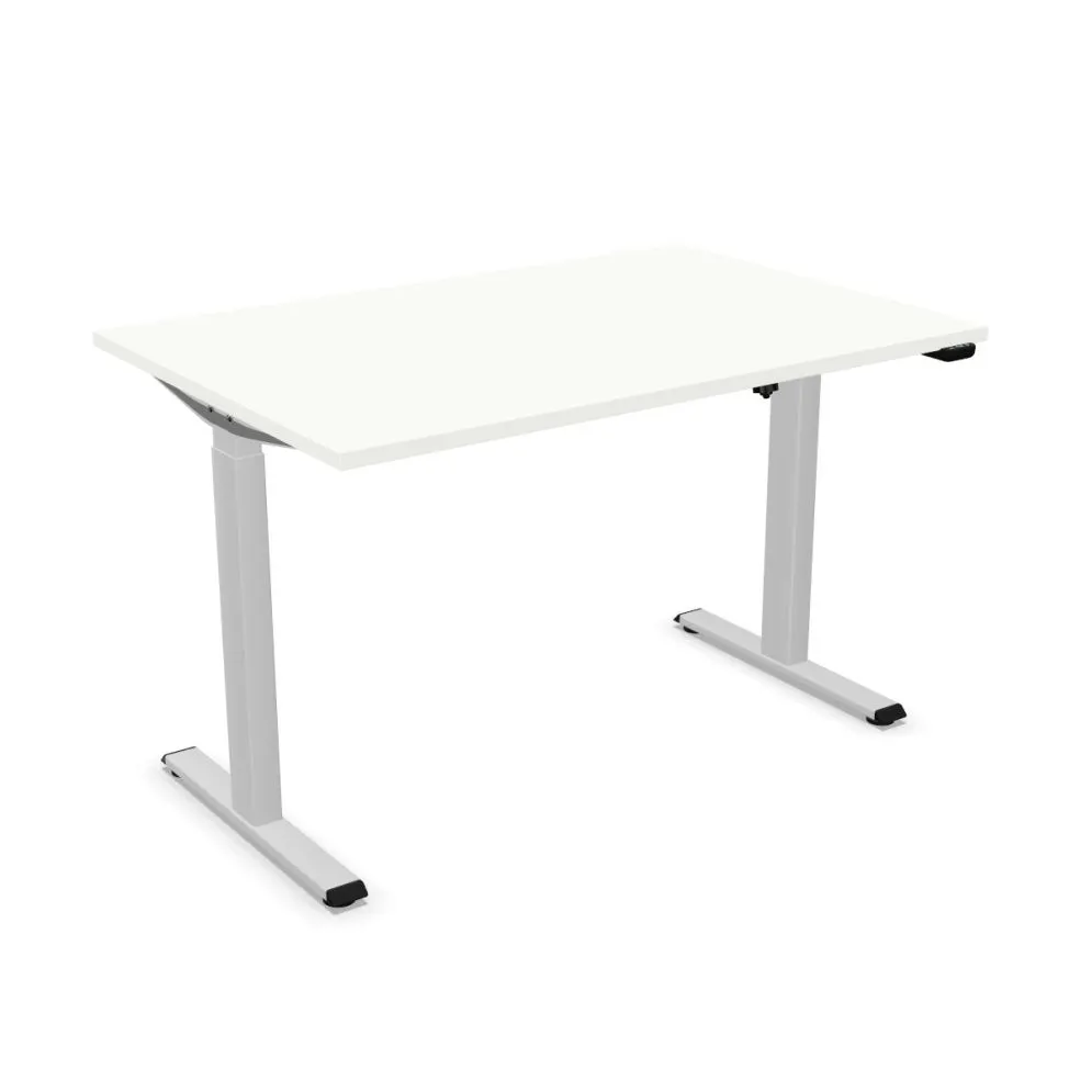 Biurko eCOMO 120x60cm białe z regulacją wysokości dla dzieci I sklep meblowy MIRAT.