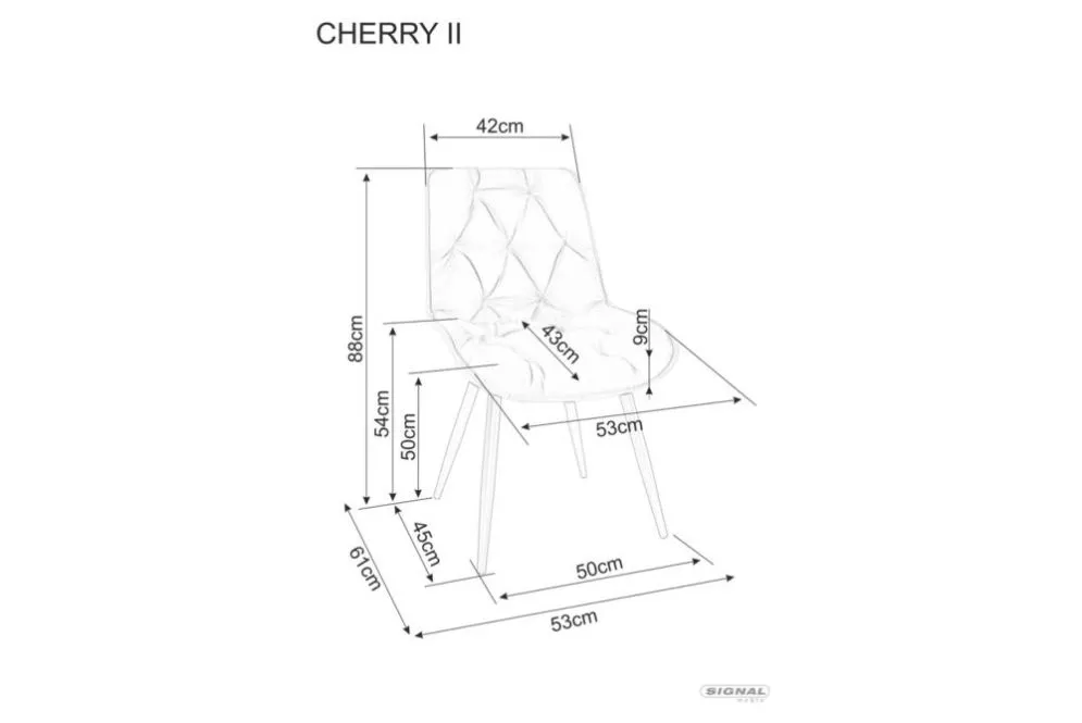 Krzesło tapicerowane CHERRY II VELVET beżowe pikowane I sklep meblowy MIRAT.