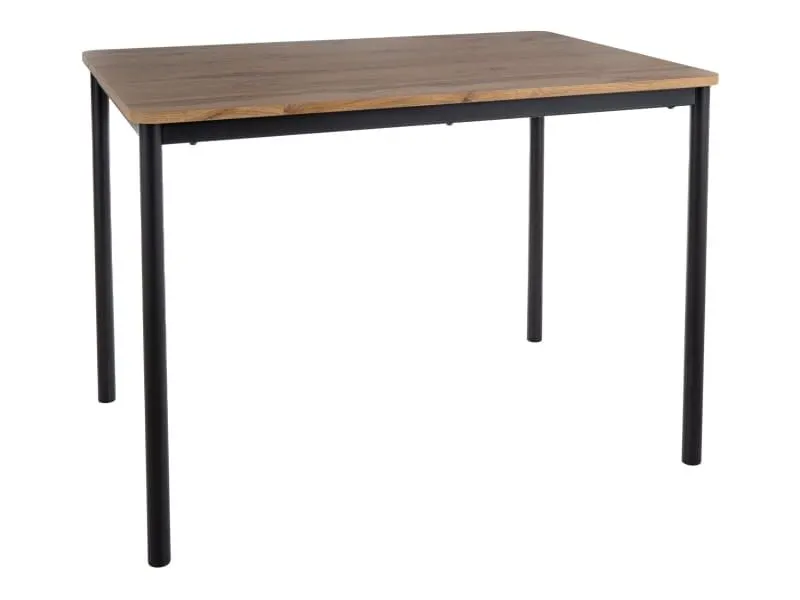 Stół industrialny City 110x75 cm dąb artisan czarne nogi | MIRAT styl LOFT