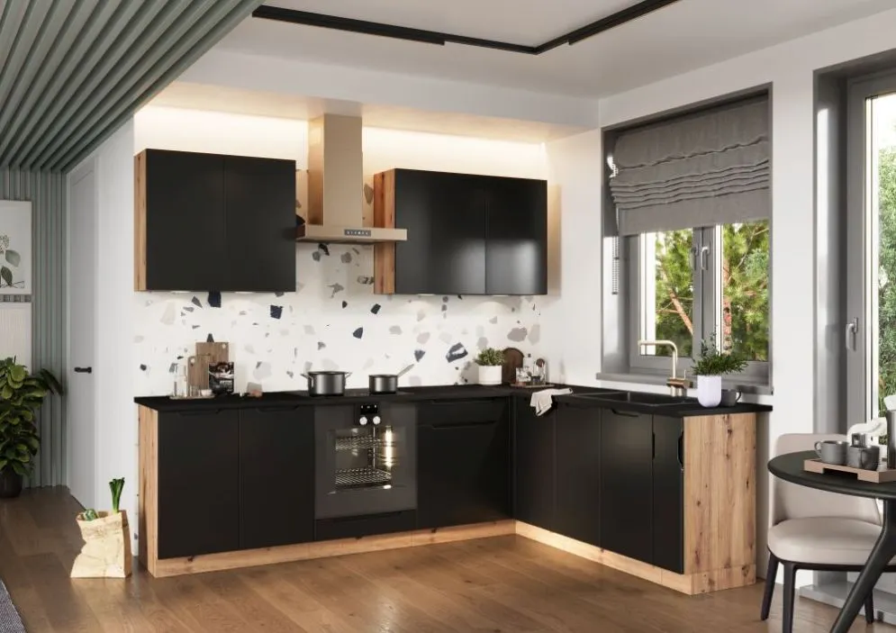 Front do zabudowy zmywarki ISABEL PO 60 czarny mat MDF foliowany I sklep meblowy MIRAT.