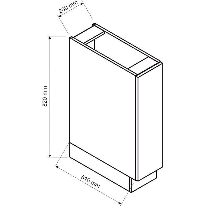 Zestaw mebli kuchennych ISABEL 2,0x2,6 szary mat/dąb artisan bezuchwytowy I sklep meblowy MIRAT.  kolekcja ISABEL
