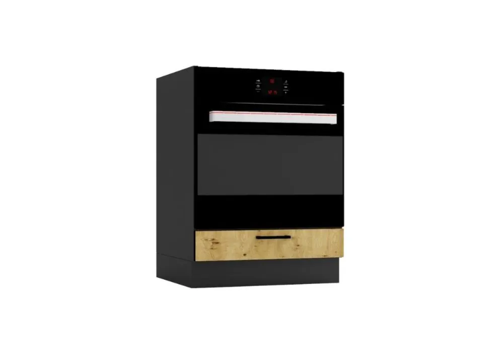 Zestaw mebli kuchennych ANIKA grafitowy/dąb artisan narożny I sklep meblowy MIRAT.  kolekcja ANIKA