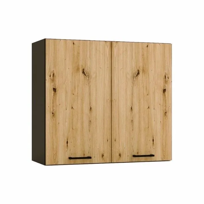 Zestaw mebli kuchennych ANIKA dł. 2m grafitowy/dąb artisan pod zabudowę I sklep meblowy MIRAT. kolekcja ANIKA