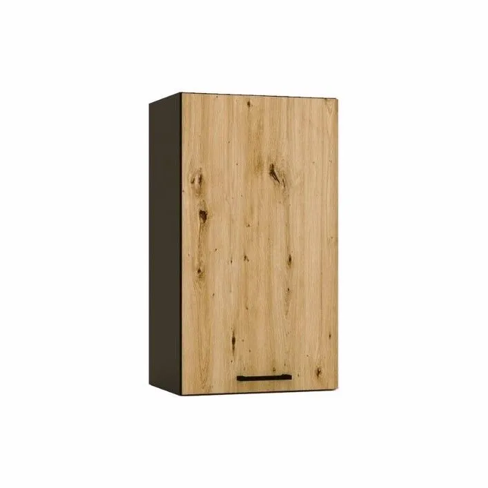 Szafka kuchenna wisząca ANIKA W40 P/L grafitowa/dąb artisan wąska I sklep meblowy MIRAT.  kolekcja ANIKA