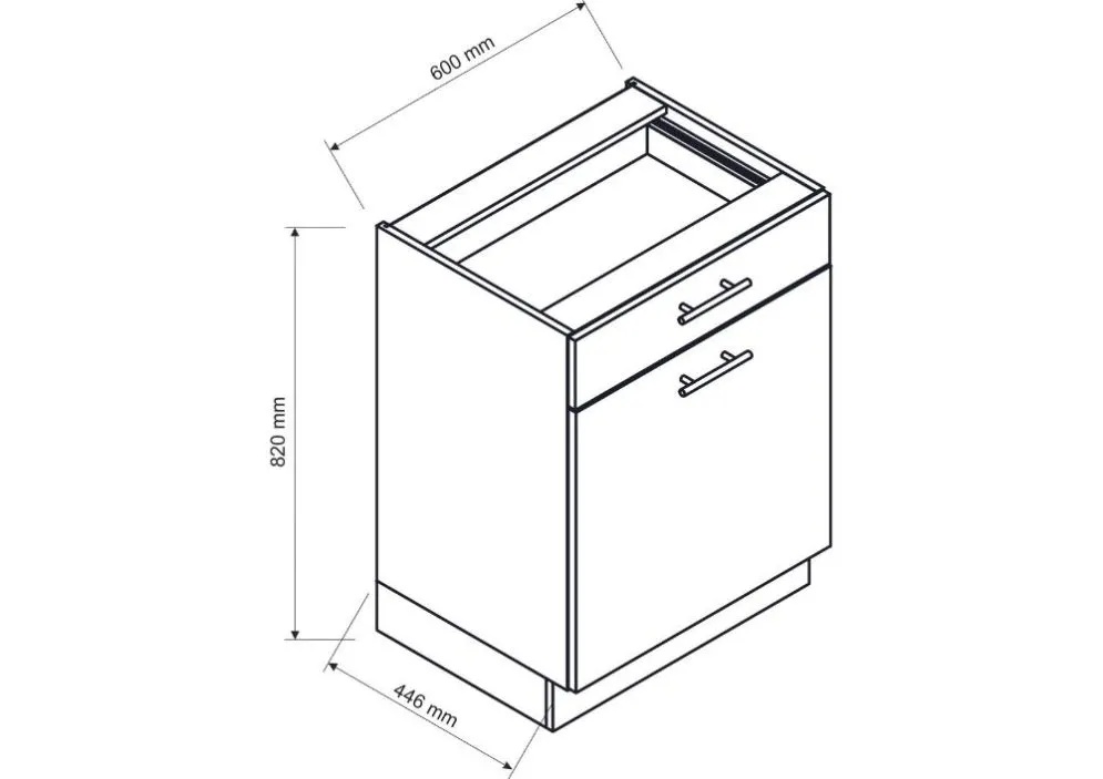 Zestaw mebli kuchennych ANIKA grafitowy/dąb artisan narożny I sklep meblowy MIRAT.  kolekcja ANIKA
