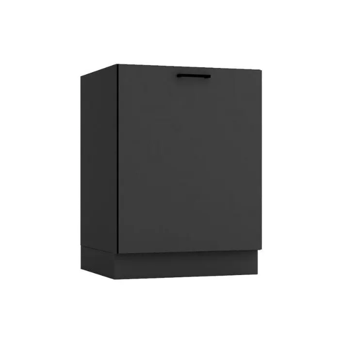 Szafka kuchenna stojąca ANIKA D60 P/L grafitowa jednodrzwiowa z półką I sklep meblowy MIRAT.