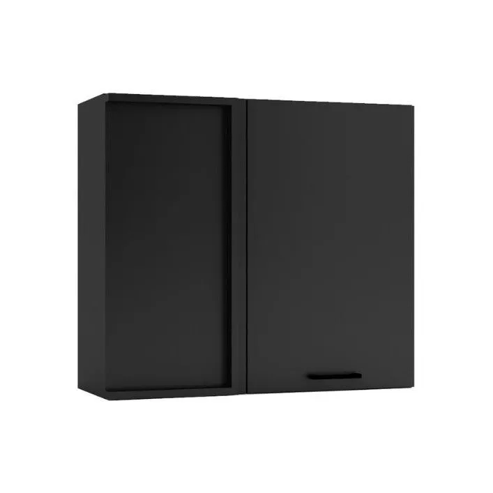 Szafka kuchenna narożna ANIKA WNP80 P/L grafitowa wisząca I sklep meblowy MIRAT.