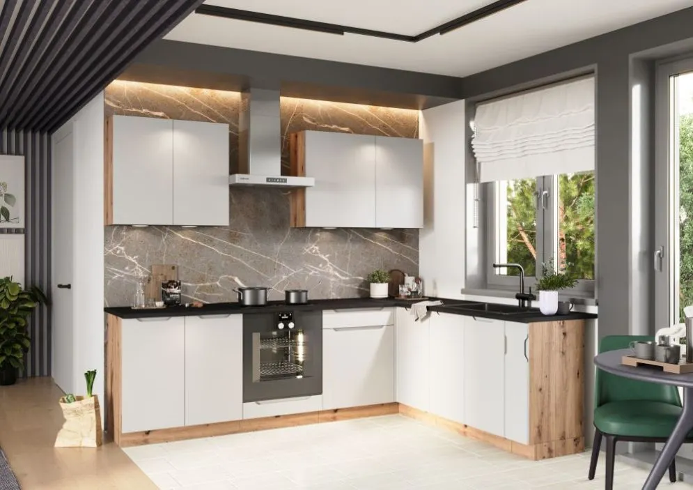 Front do zabudowy zmywarki ISABEL PZ 45 szary mat z frezowanym uchwytem I sklep meblowy MIRAT.