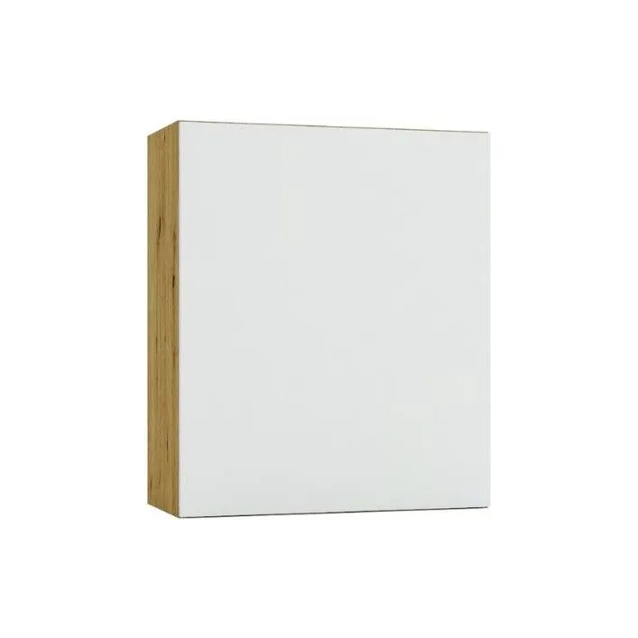 Szafka kuchenna wisząca ISABEL W60 P/L szary mat/dąb artisan jednodrzwiowa I sklep meblowy MIRAT.