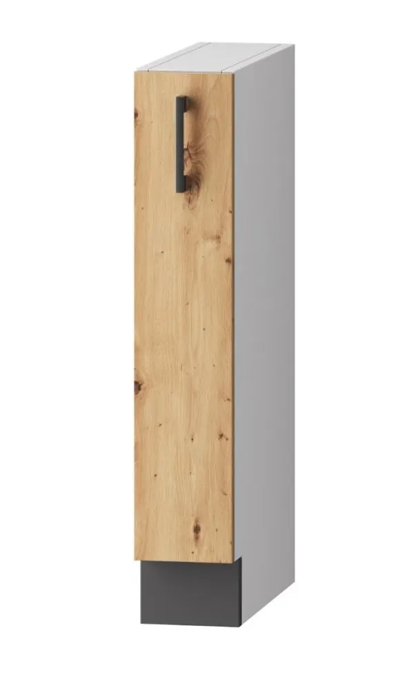 Szafka kuchenna stojąca CARGO 15 CLARA D15 dąb artisan z koszem | MIRAT. w stylu  kolekcja CLARA