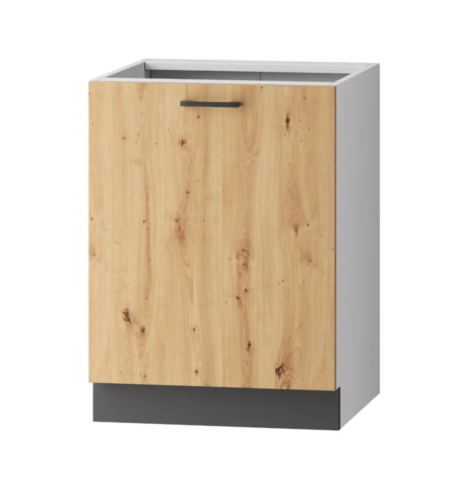 Szafka kuchenna stojąca 60 CLARA D60 P/L dąb w stylu loft | MIRAT. w stylu kolekcja CLARA