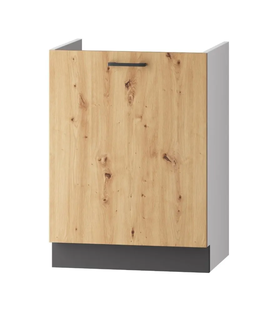 Szafka kuchenna stojąca 60 CLARA D60PC P/L dąb pod płytę grzewczą | MIRAT. w stylu  kolekcja CLARA