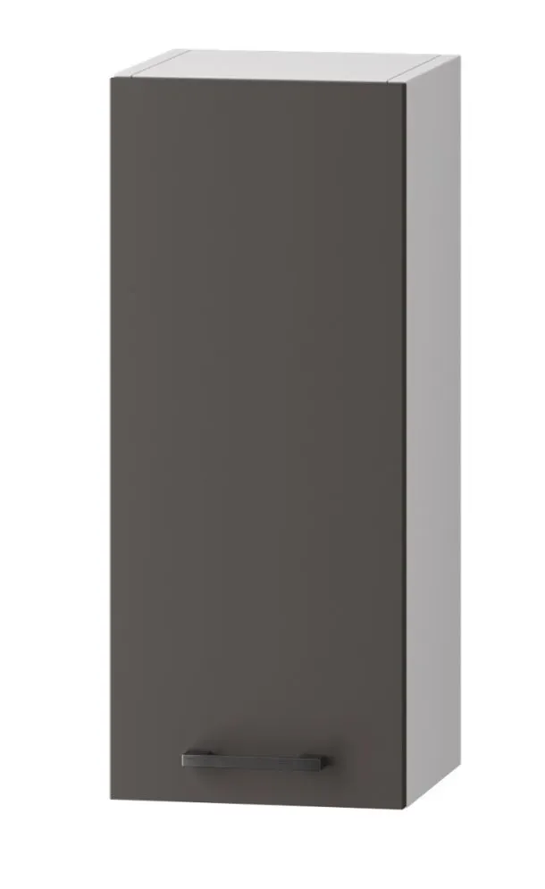 Szafka kuchenna wisząca 30 CLARA W30 P/L szara grafit z półkami | MIRAT. w stylu  kolekcja CLARA