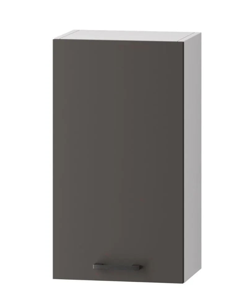 Szafka kuchenna wisząca 45 CLARA W45 P/L szara grafit z półkami | MIRAT. w stylu  kolekcja CLARA