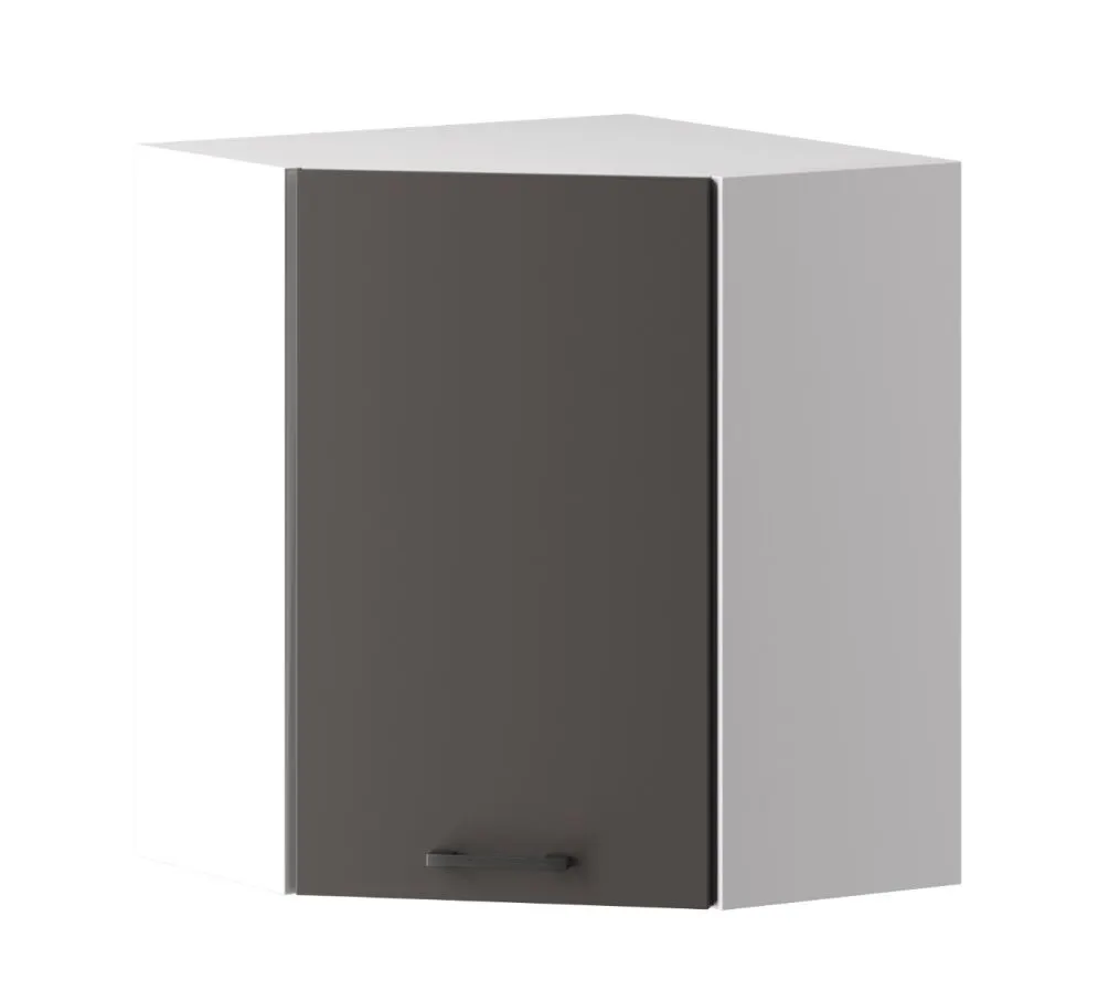 Szafka kuchenna narożna 60 CLARA WR P/L szara grafit z półkami | MIRAT. w stylu kolekcja CLARA