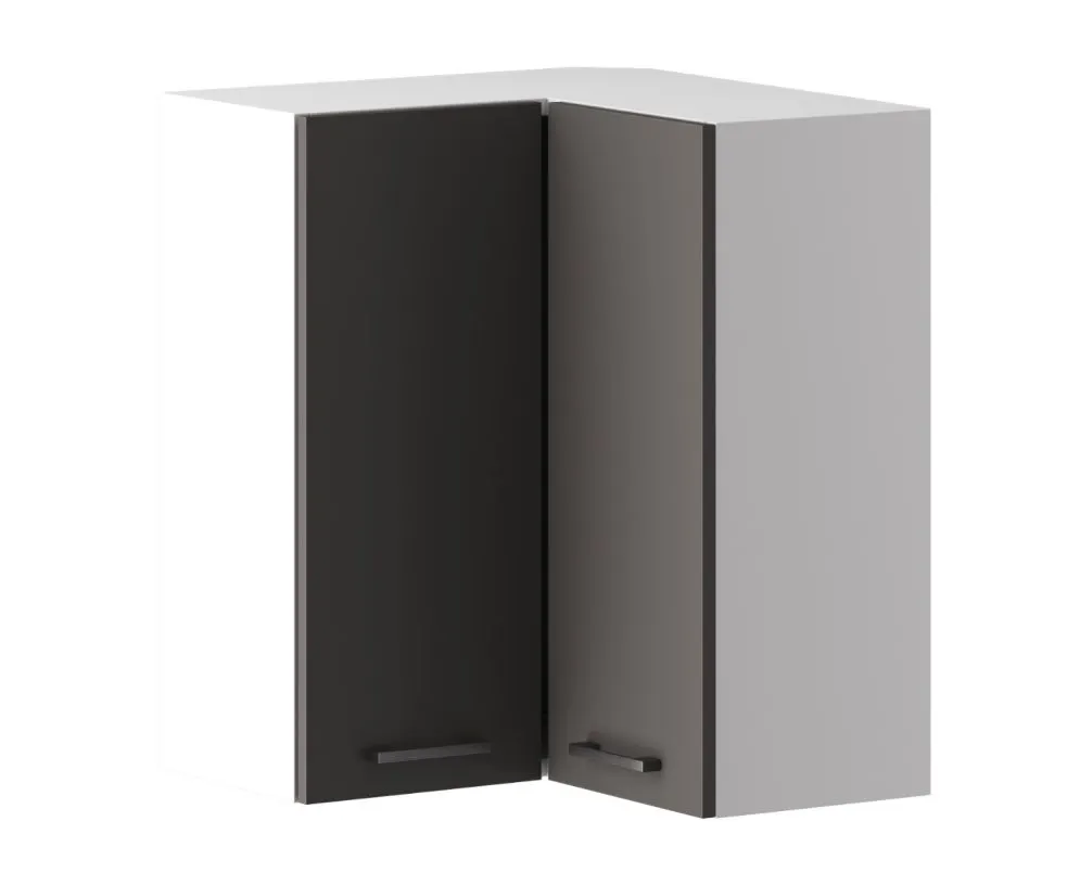 Szafka kuchenna narożna 60 CLARA WRN P/L szara grafit z półkami | MIRAT. w stylu  kolekcja CLARA