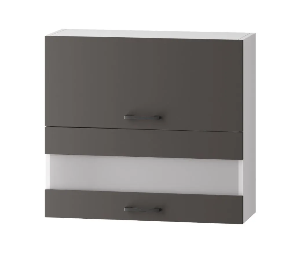 Szafka kuchenna wisząca 80 CLARA WS80GRF/2 SD szara grafit z dwoma frontami | MIRAT. w stylu  kolekcja CLARA