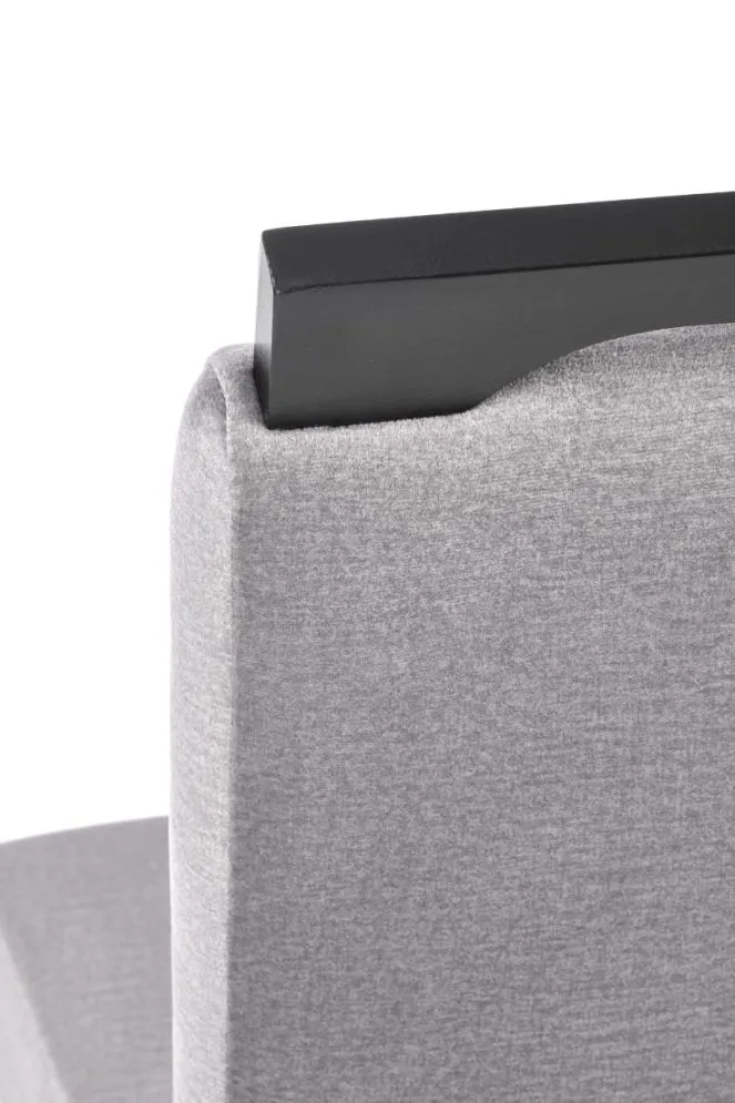 Krzesło CLARION 2 VELVET szare tapicerowane do jadalni | MIRAT.