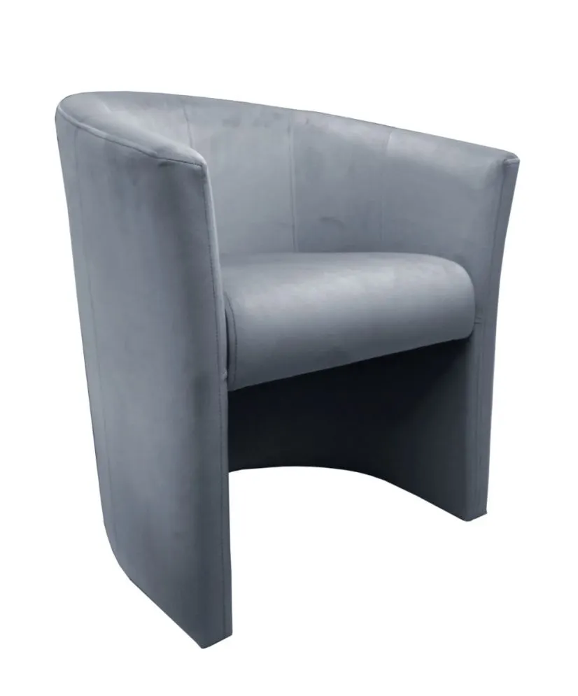 Fotel MAROS BL VELVET ciemno szary nowoczesny tapicerowany aksamitem | MIRAT. w stylu  kolekcja