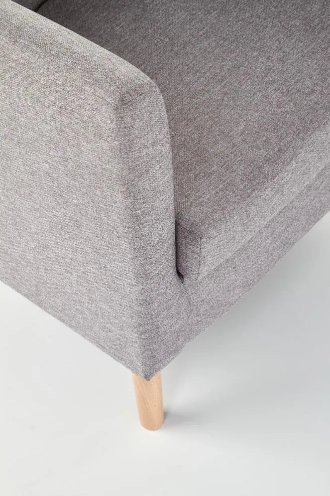 Fotel CLUBBY szary kubełkowy polskiej produkcji | MIRAT. styl SKANDYNAWSKI