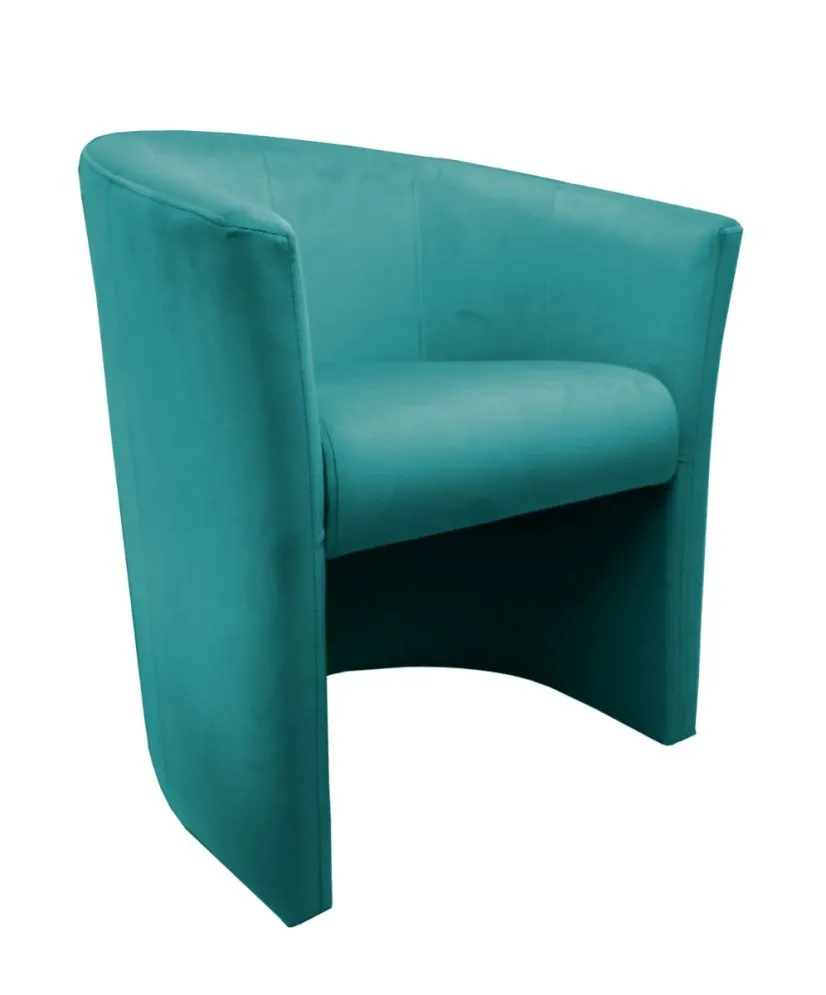 Fotel MAROS VELVET morski do salonu | MIRAT. w stylu  kolekcja