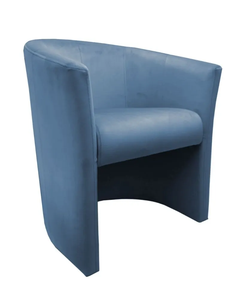 Fotel MAROS VELVET ciemno niebieski tapicerowany | MIRAT. w stylu  kolekcja