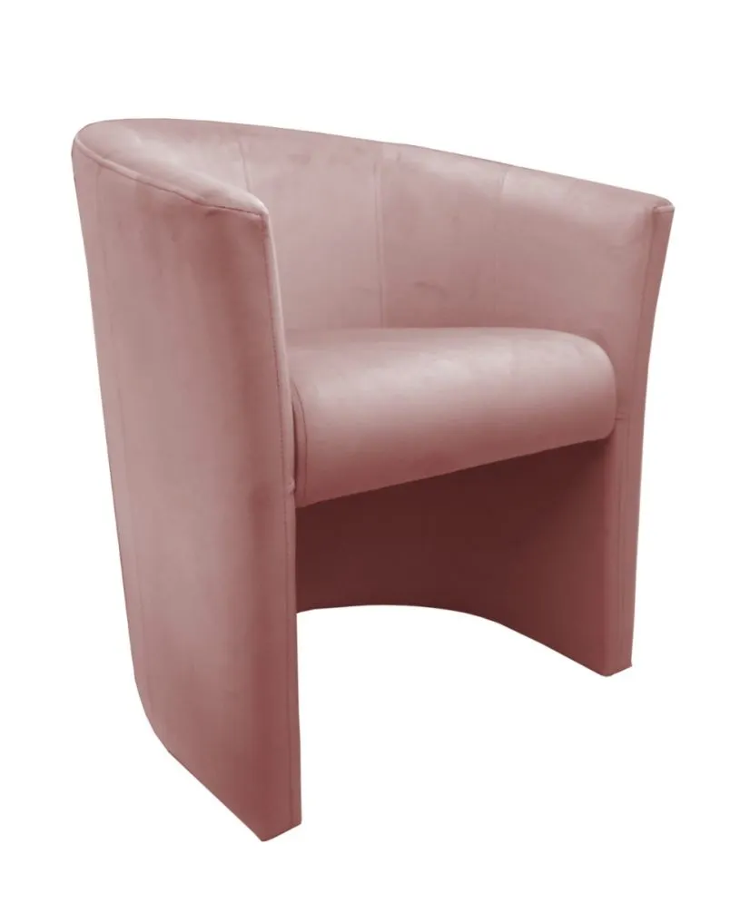 Fotel MAROS VELVET różowy nowoczesny do salonu | MIRAT. w stylu kolekcja