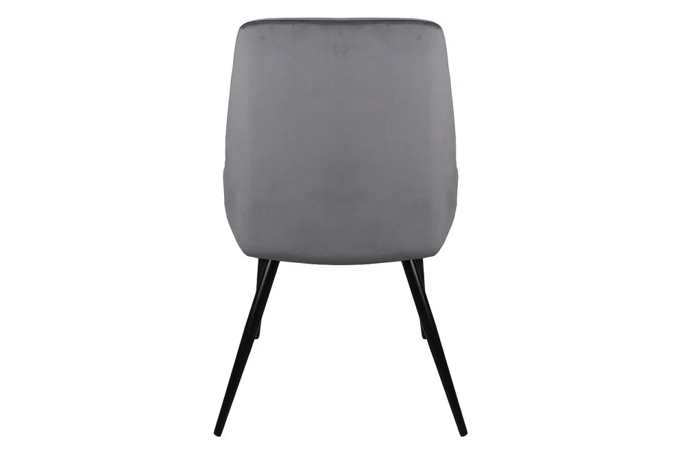 Krzesło tapicerowane COBE VELVET szare w stylu loft I sklep meblowy MIRAT. styl GLAMOUR, LOFT
