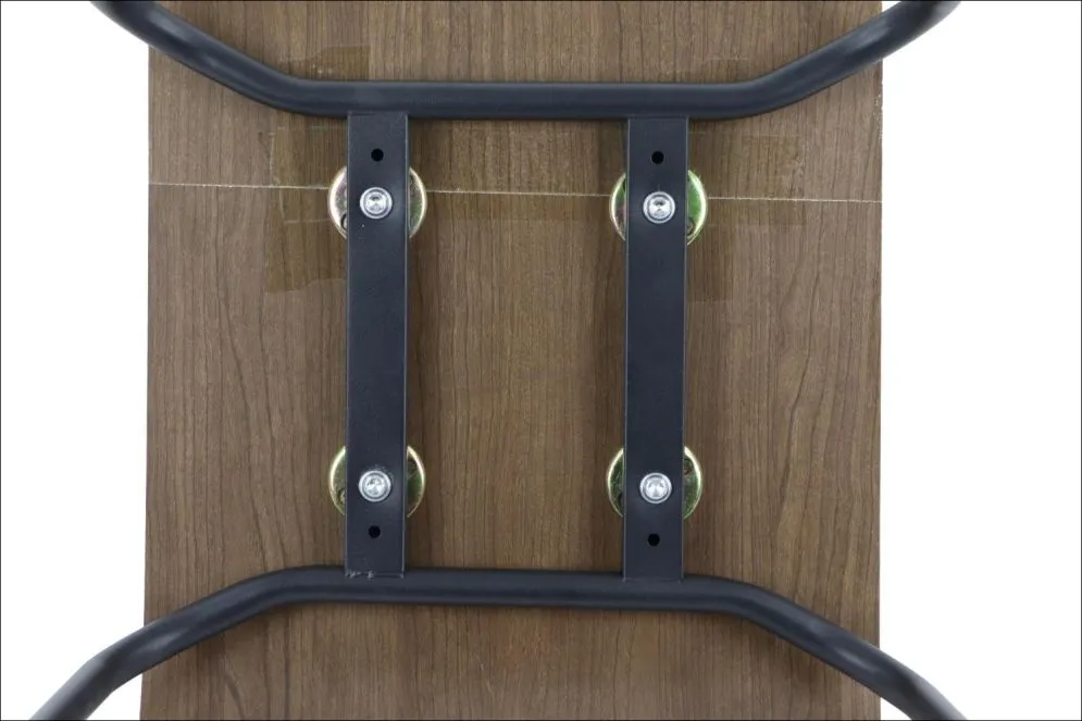 Krzesło ze sklejki laminowanej WERDI B ciemny orzech/czarne kawiarniane I sklep meblowy MIRAT.