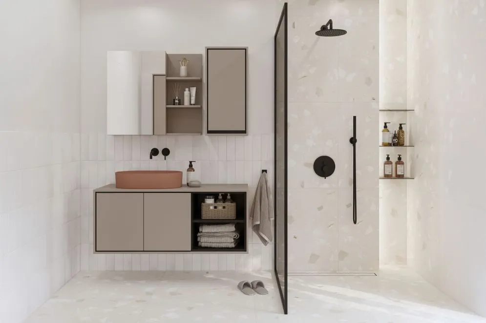 Szafka łazienkowa GAJA 1D 78cm congo z lustrem wisząca  I sklep meblowy MIRAT.  kolekcja GAJA