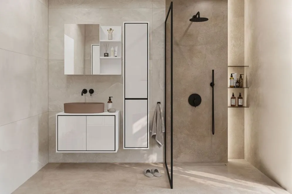 Szafka łazienkowa GAJA 1D 78cm biała z lustrem jednodrzwiowa I sklep meblowy MIRAT.  kolekcja GAJA