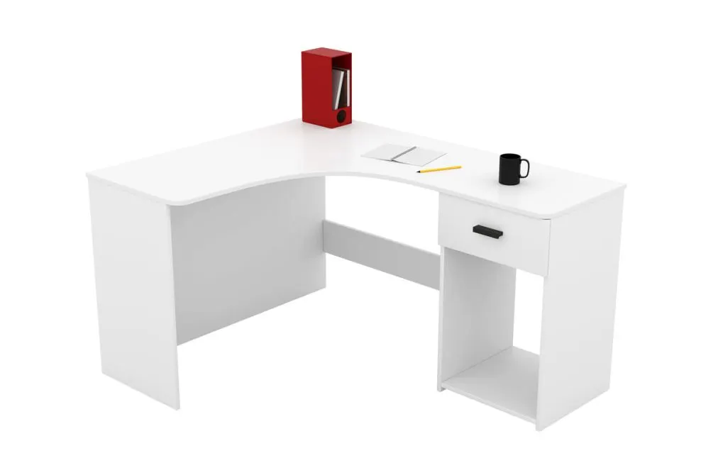 Biurko CORNER białe I sklep meblowy MIRAT. styl SKANDYNAWSKI