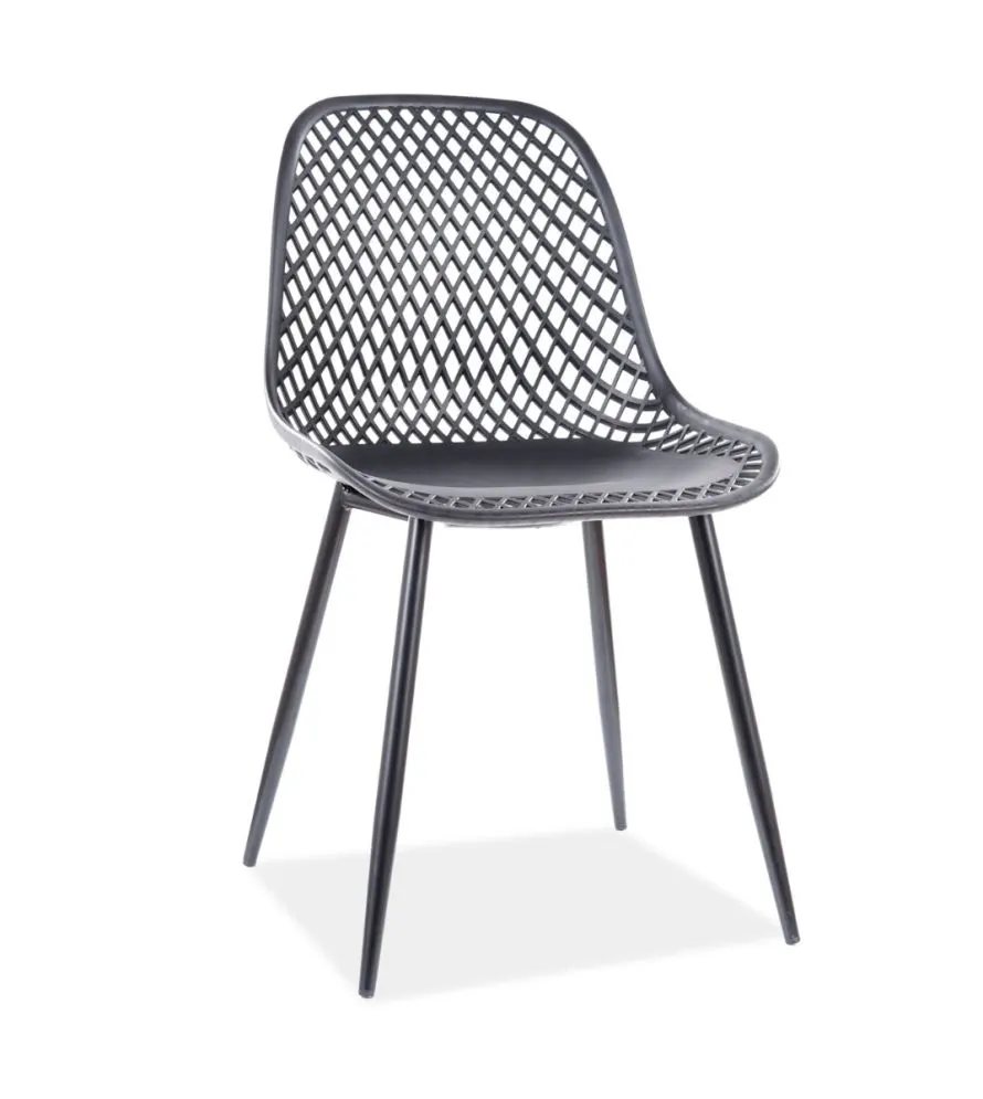 Krzesło CORRAL A czarne plastikowe kuchenne | MIRAT.