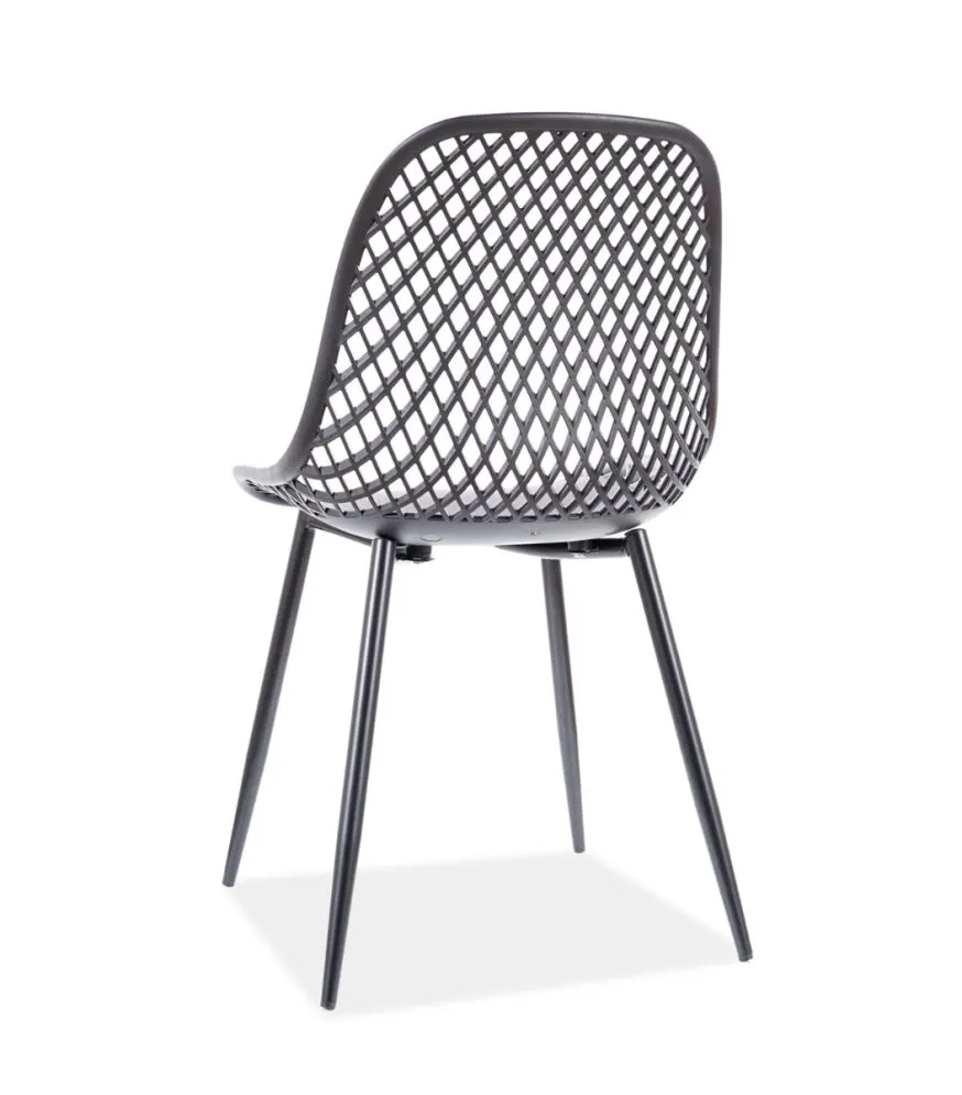 Krzesło CORRAL A czarne plastikowe kuchenne | MIRAT.