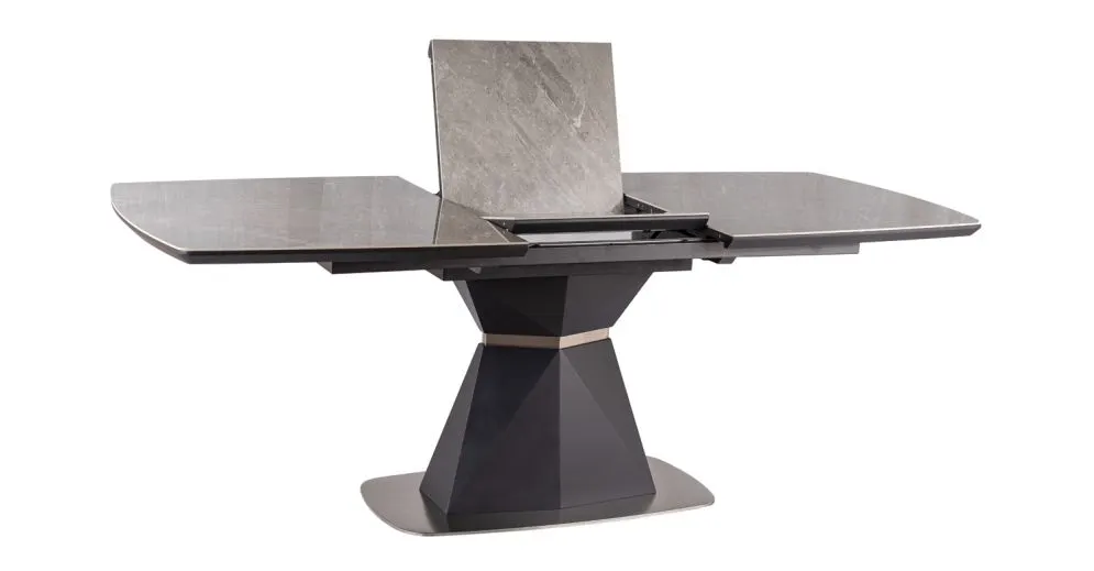 Stół CORTEZ szary/czarny rozkładany nowoczesny | MIRAT.