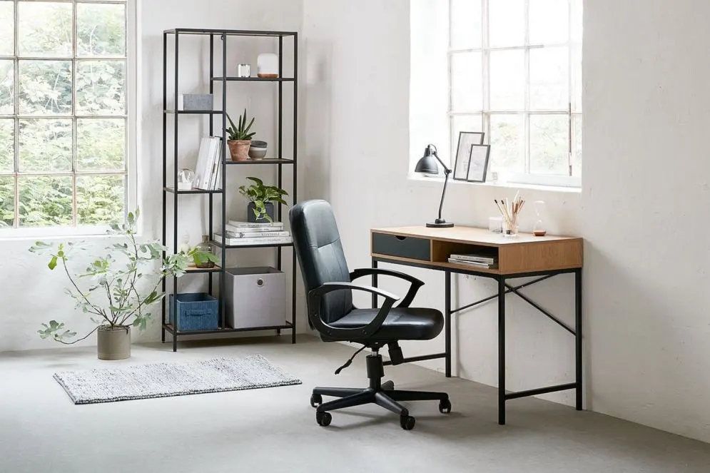 Regał na książki COSTA A dąb/czarny nowoczesny I sklep meblowy MIRAT. styl LOFT