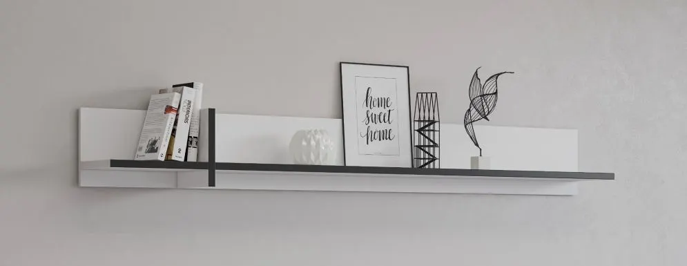 Półka wisząca CROSS 180cm biała na ścianę I sklep meblowy MIRAT. kolekcja HV-CROSS