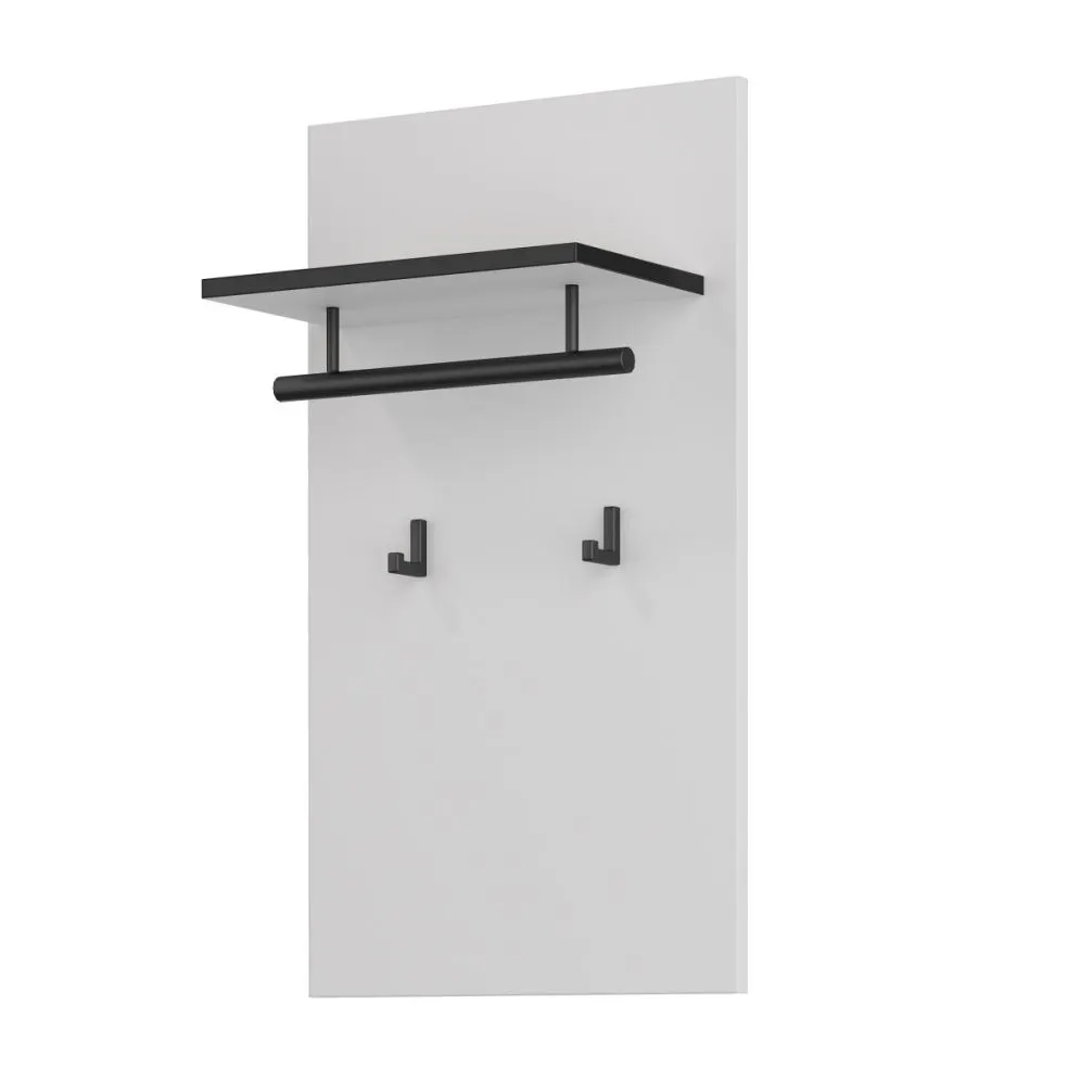 Wieszak do przedpokoju CROSS 40x70cm biały/czarny panelowy I sklep meblowy MIRAT.  kolekcja HV-CROSS