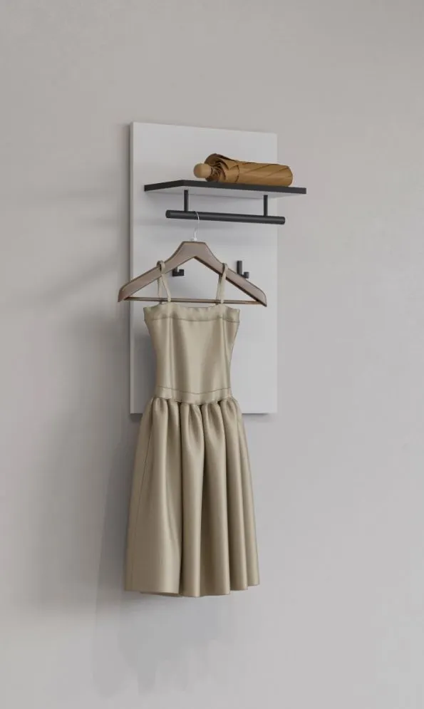 Wieszak do przedpokoju CROSS 40x70cm biały/czarny panelowy I sklep meblowy MIRAT.  kolekcja HV-CROSS