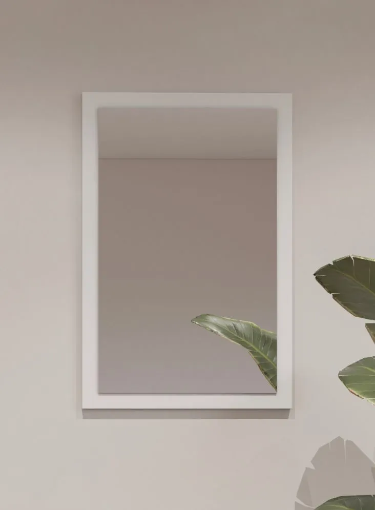 Lustro do przedpokoju CROSS 40x60cm białe prostokątne I sklep meblowy MIRAT. kolekcja HV-CROSS