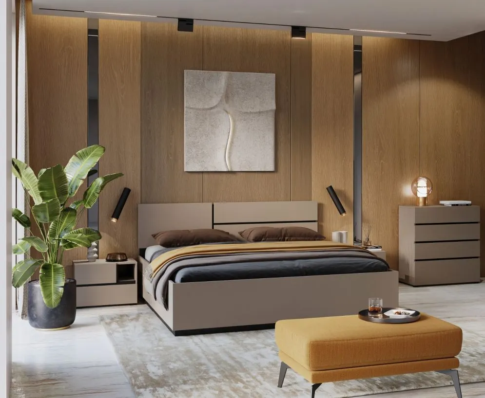 Nowoczesna komoda CROSS 4S 80cm congo/czarna I sklep meblowy MIRAT. kolekcja HV-CROSS