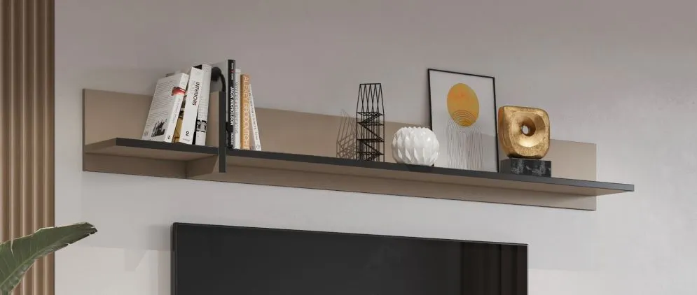 Półka wisząca CROSS 180cm congo na książki I sklep meblowy MIRAT. kolekcja HV-CROSS